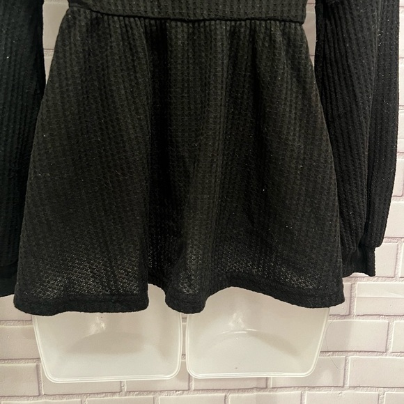 SHEIN women black long sleeve top/size M - Picture 7 of 10